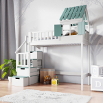 hoogslaper met trap en dak kinderkamer